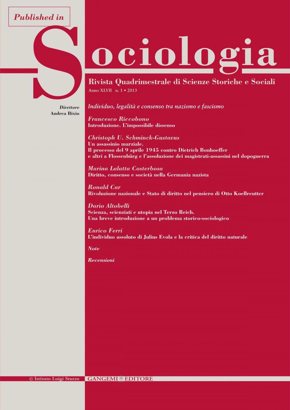 Big bigCover of Rivoluzione nazionale e Stato di diritto nel pensiero di Otto Koellreutter