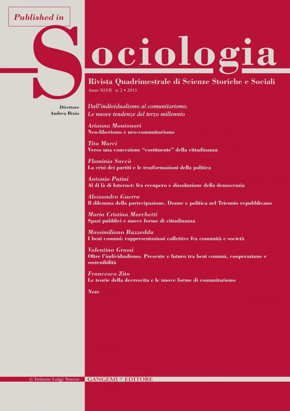 Big bigCover of Le teorie della decrescita e le nuove forme di comunitarismo