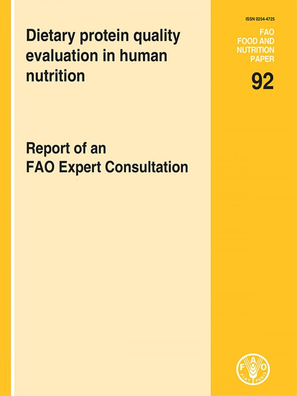 Big bigCover of Dietary Protein Quality Evaluation in Human Nutrition