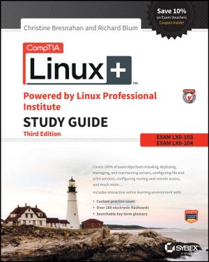 Book cover of CompTIA Linux+ Powered by Linux Professional Institute Study Guide