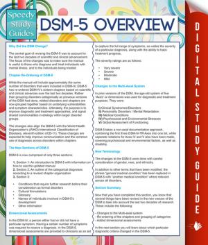 Cover of the book DSM-5 Overview (Speedy Study Guides) by Mindy Cohen