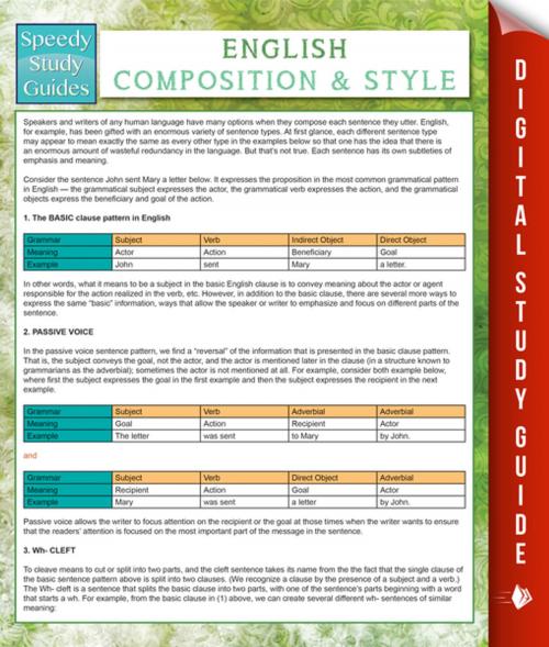 Cover of the book English Composition And Style (Speedy Study Guides) by Speedy Publishing, Speedy Publishing LLC