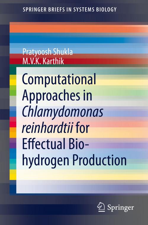 Cover of the book Computational Approaches in Chlamydomonas reinhardtii for Effectual Bio-hydrogen Production by Pratyoosh Shukla, M.V.K. Karthik, Springer India