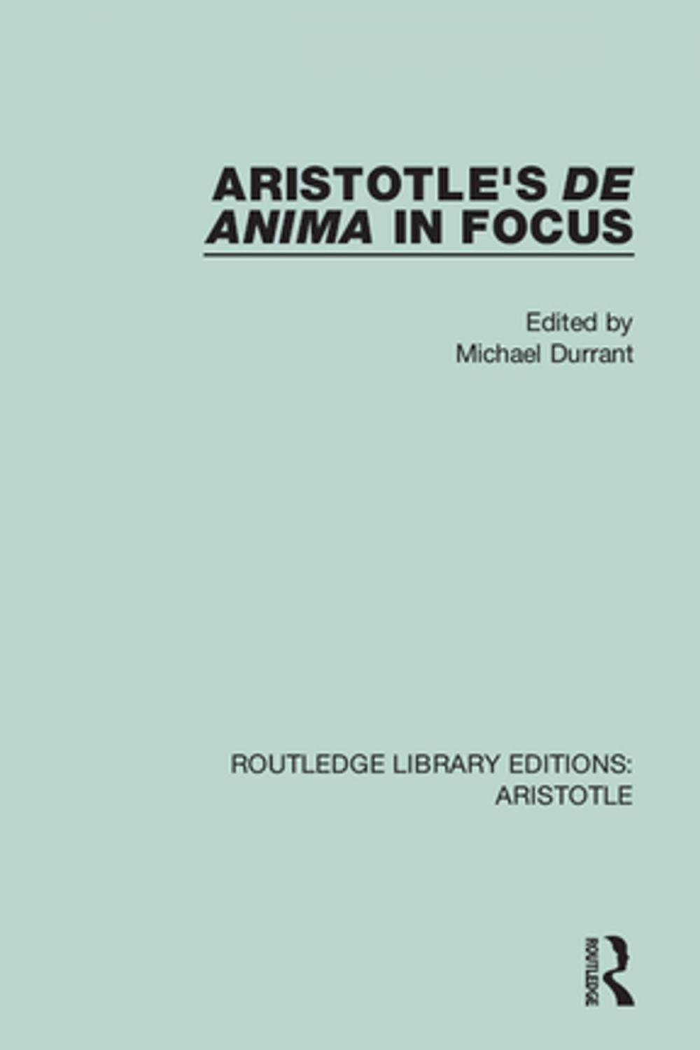 Big bigCover of Aristotle's De Anima in Focus