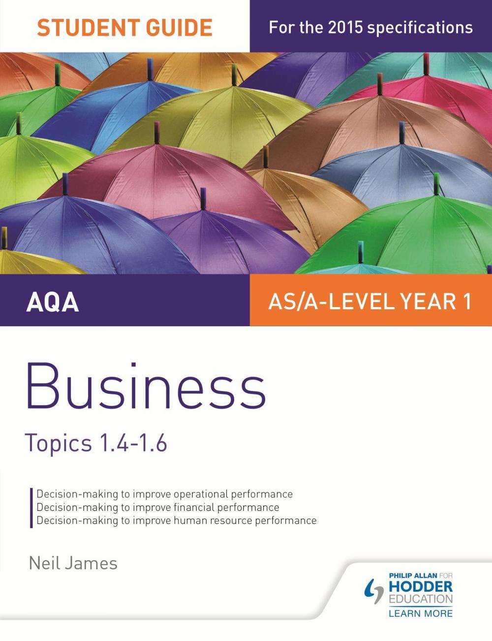 Big bigCover of AQA AS/A level Business Student Guide 2: Topics 1.4-1.6