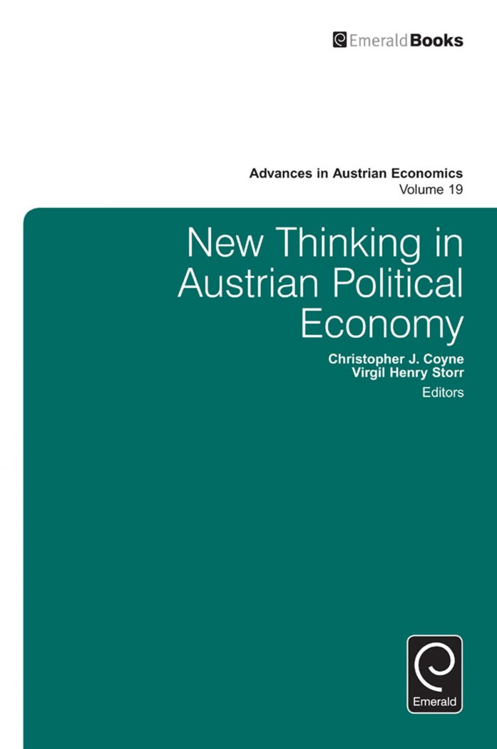 Big bigCover of New Thinking in Austrian Political Economy