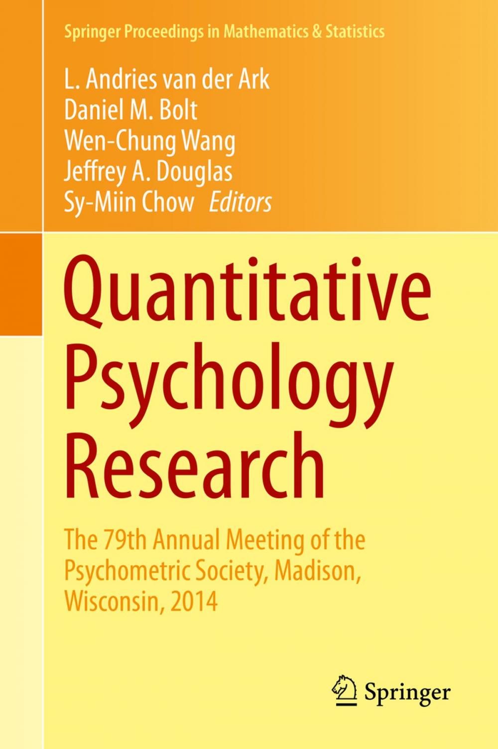 Big bigCover of Quantitative Psychology Research