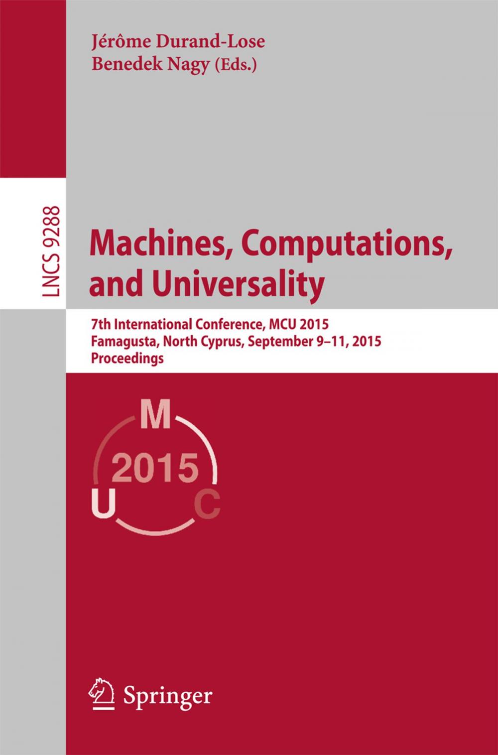 Big bigCover of Machines, Computations, and Universality