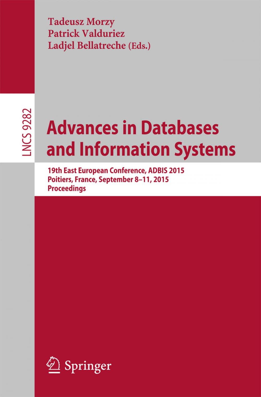 Big bigCover of Advances in Databases and Information Systems