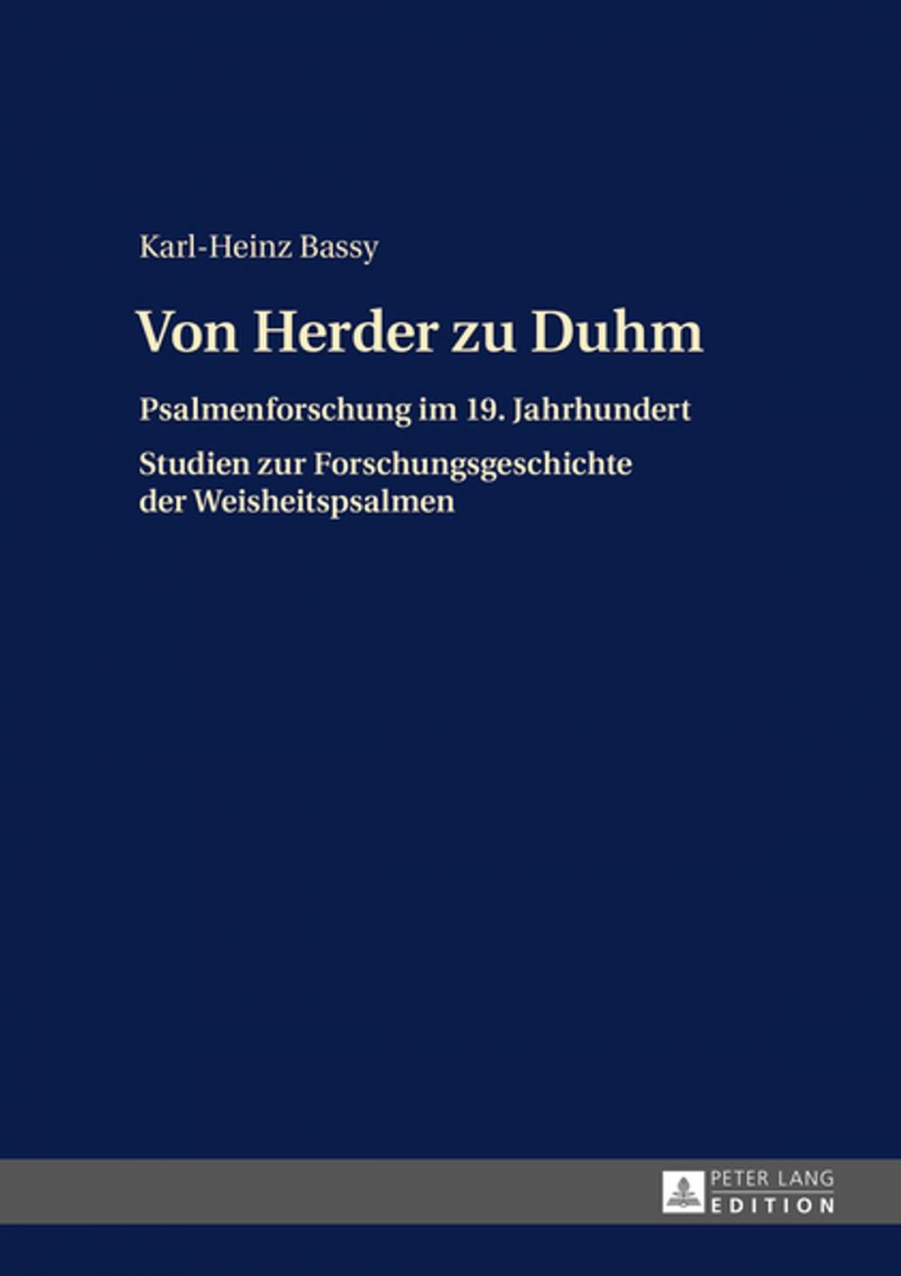 Big bigCover of Von Herder zu Duhm