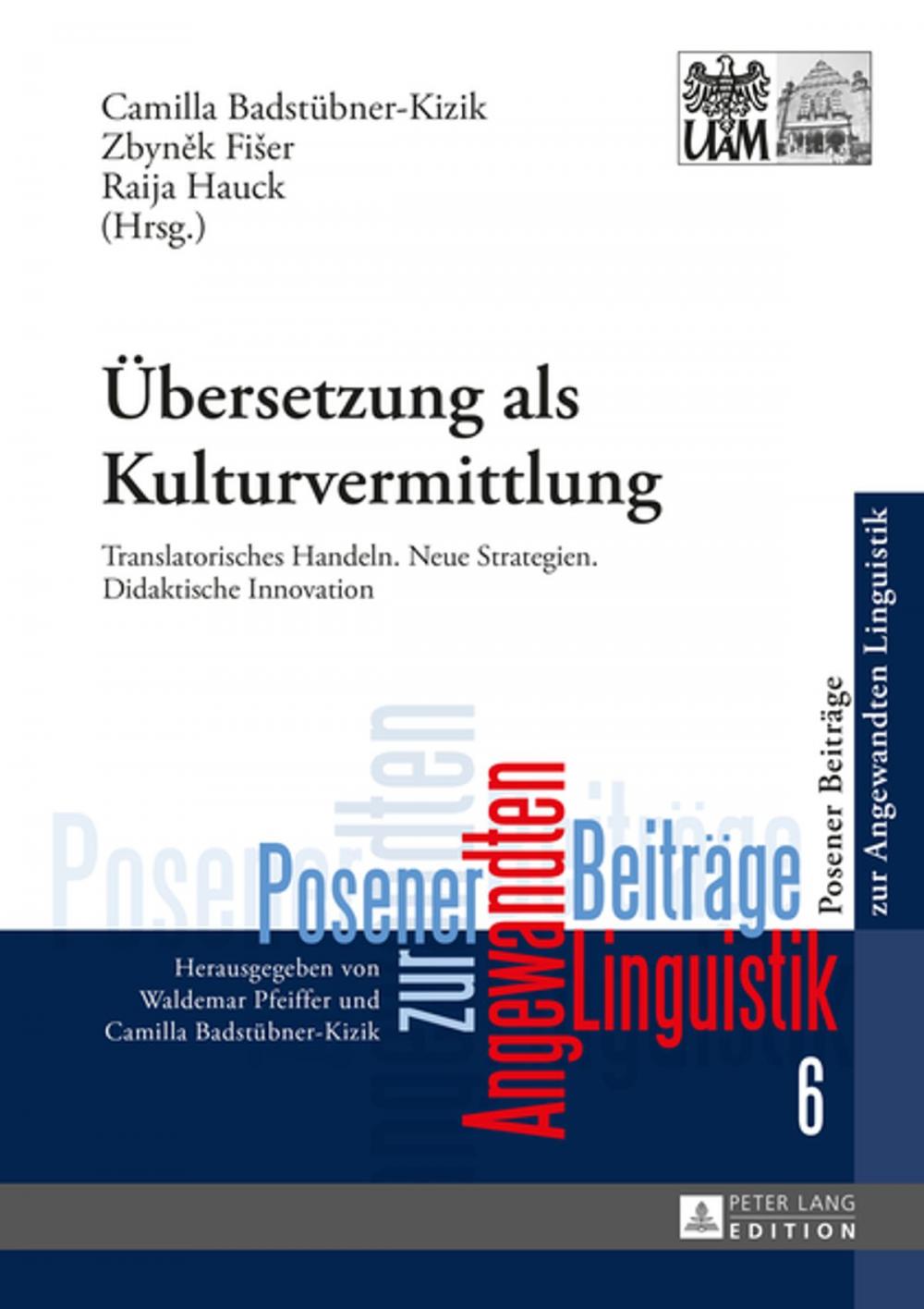 Big bigCover of Uebersetzung als Kulturvermittlung