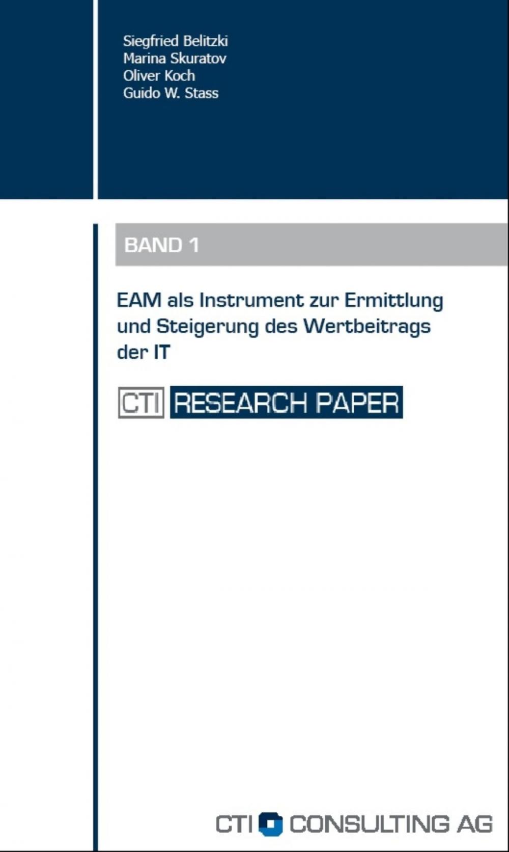 Big bigCover of EAM als Instrument zur Ermittlung und Steigerung des Wertbeitrags der IT