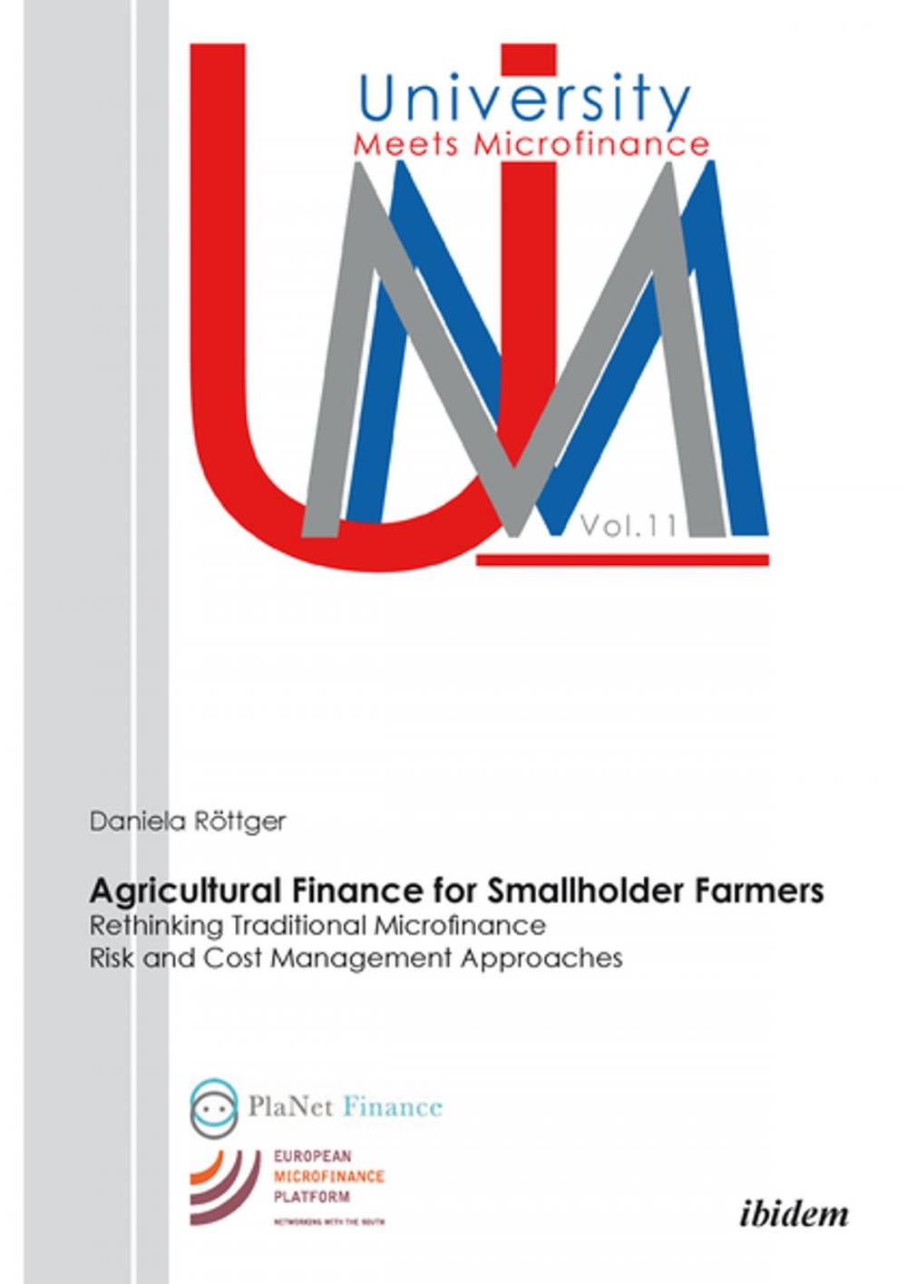 Big bigCover of Agricultural Finance for Smallholder Farmers