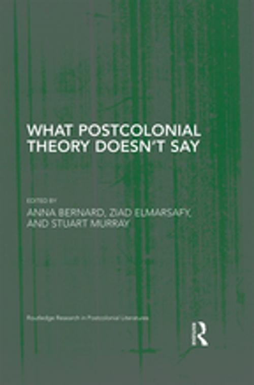 Cover of the book What Postcolonial Theory Doesn't Say by , Taylor and Francis