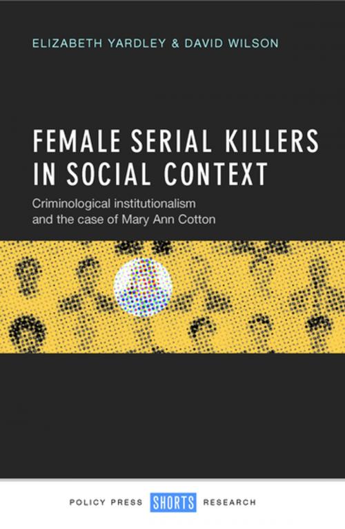 Cover of the book Female serial killers in social context by Yardley, Elizabeth, Wilson, David, Policy Press