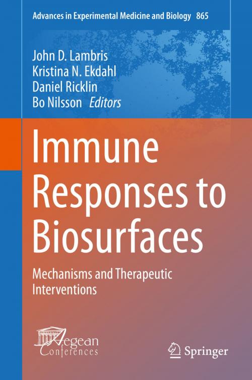 Cover of the book Immune Responses to Biosurfaces by , Springer International Publishing