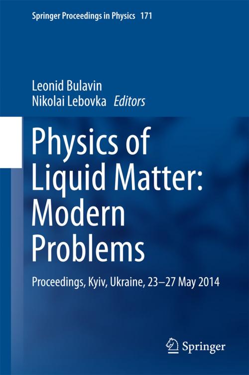 Cover of the book Physics of Liquid Matter: Modern Problems by , Springer International Publishing