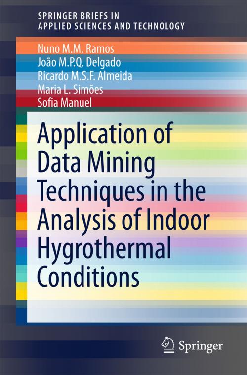 Cover of the book Application of Data Mining Techniques in the Analysis of Indoor Hygrothermal Conditions by João M.P.Q. Delgado, Maria L. Simões, Sofia Manuel, Nuno M.M. Ramos, Ricardo M.S.F. Almeida, Springer International Publishing