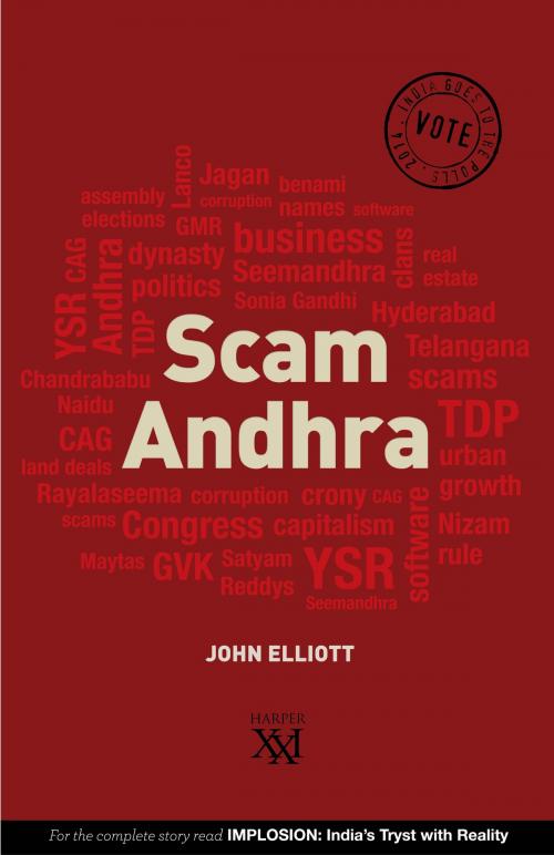 Cover of the book Scam Andhra by John Elliott, HarperCollins Publishers India