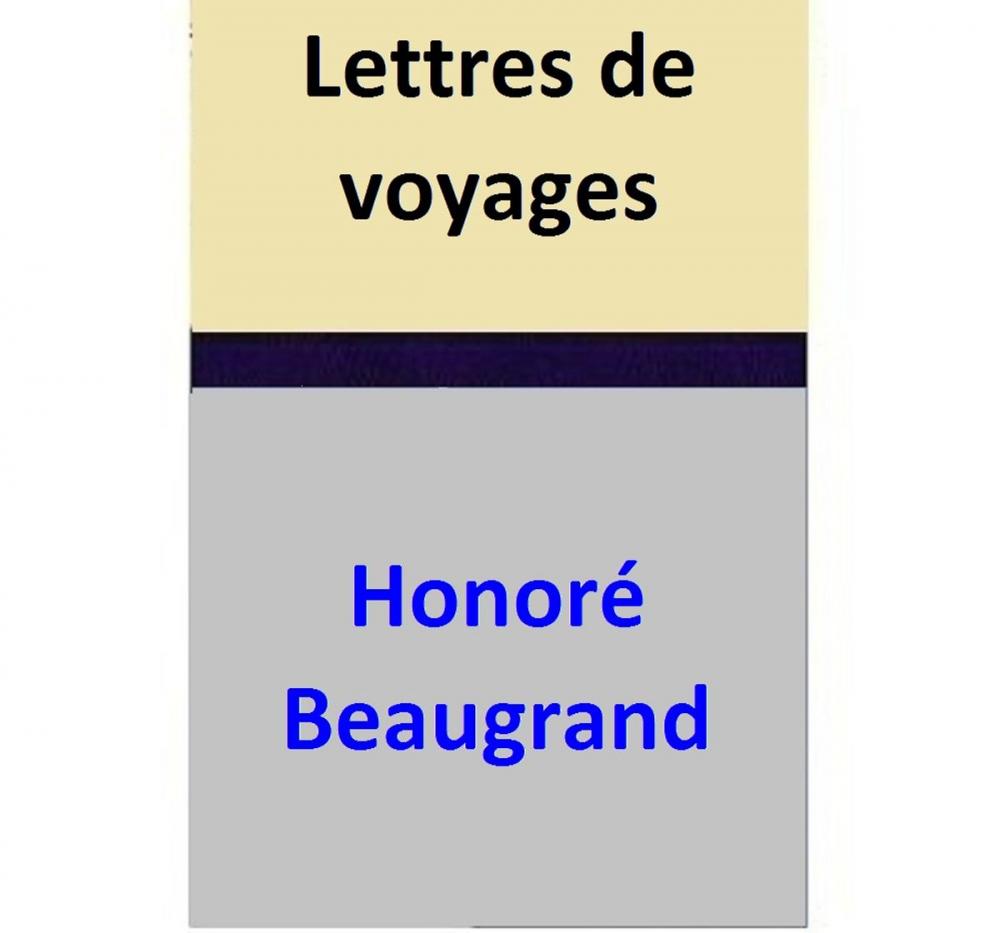 Big bigCover of Lettres de voyages