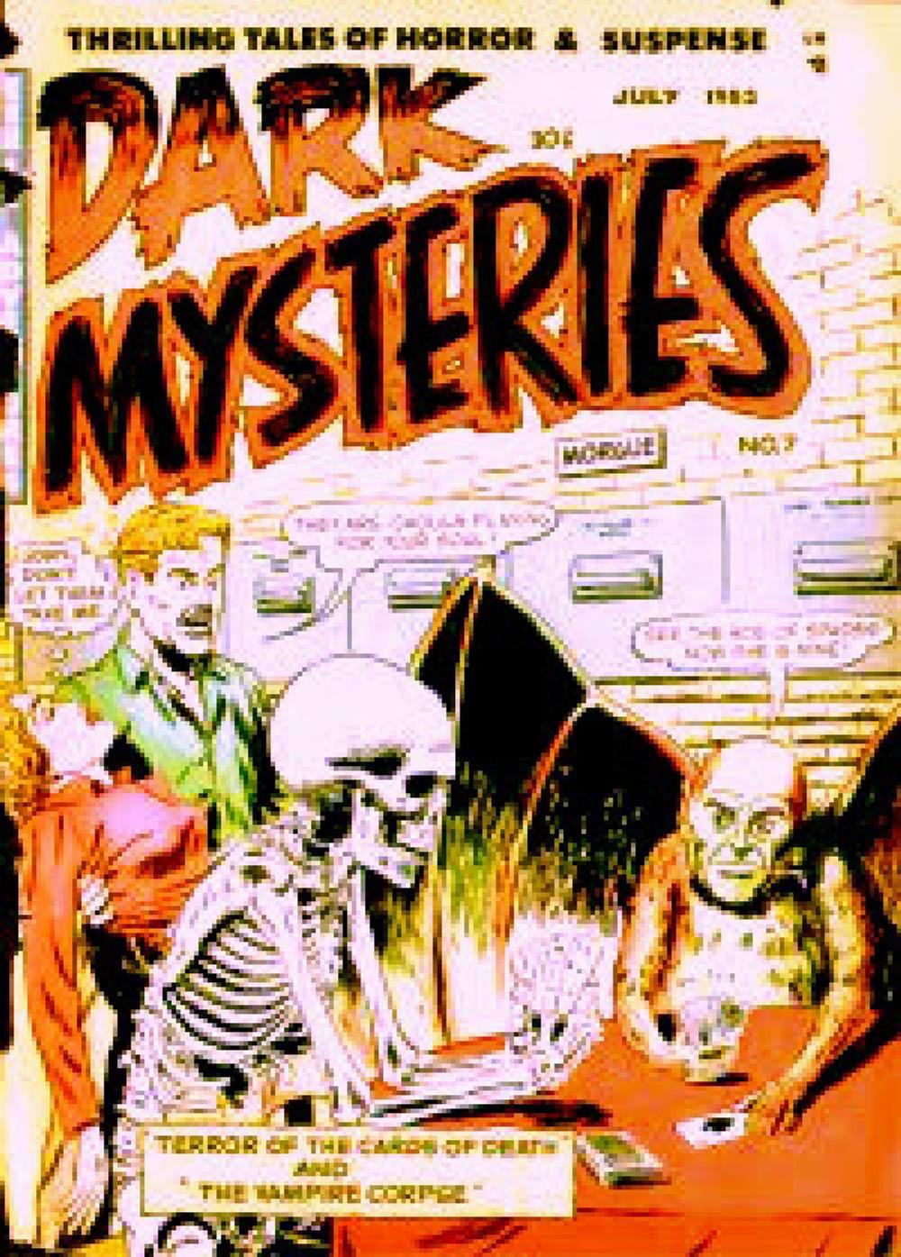 Big bigCover of Dark Mysteries Five issue Jumbo Comic