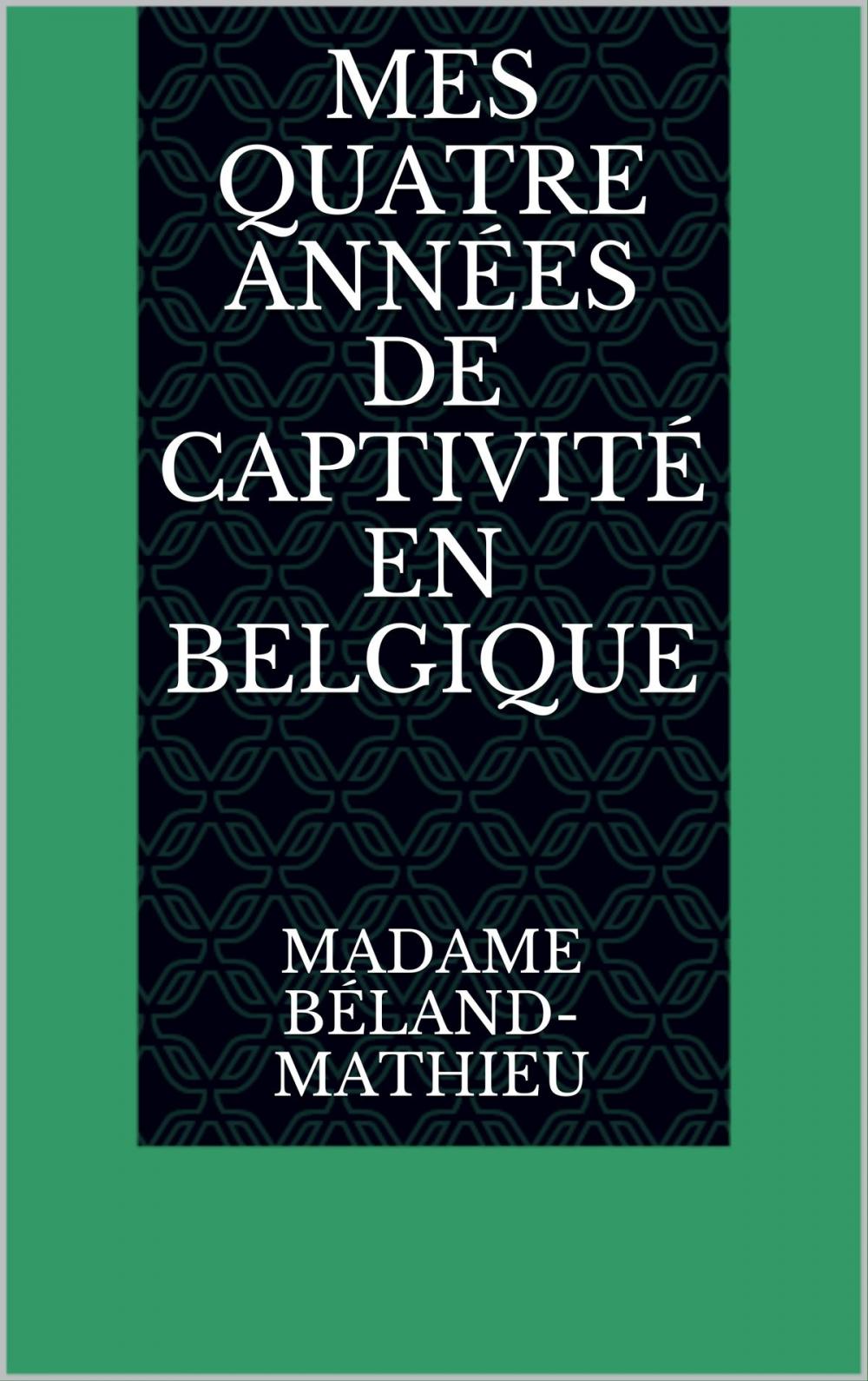 Big bigCover of Mes quatre années de captivité en Belgique