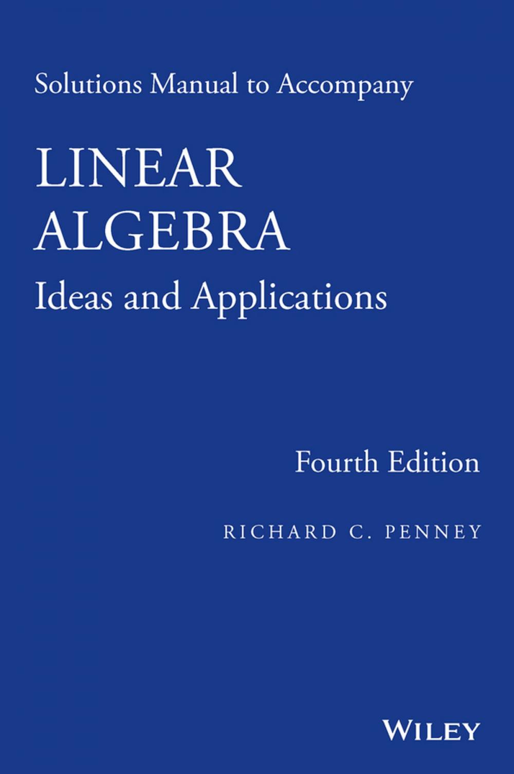 Big bigCover of Solutions Manual to Accompany Linear Algebra