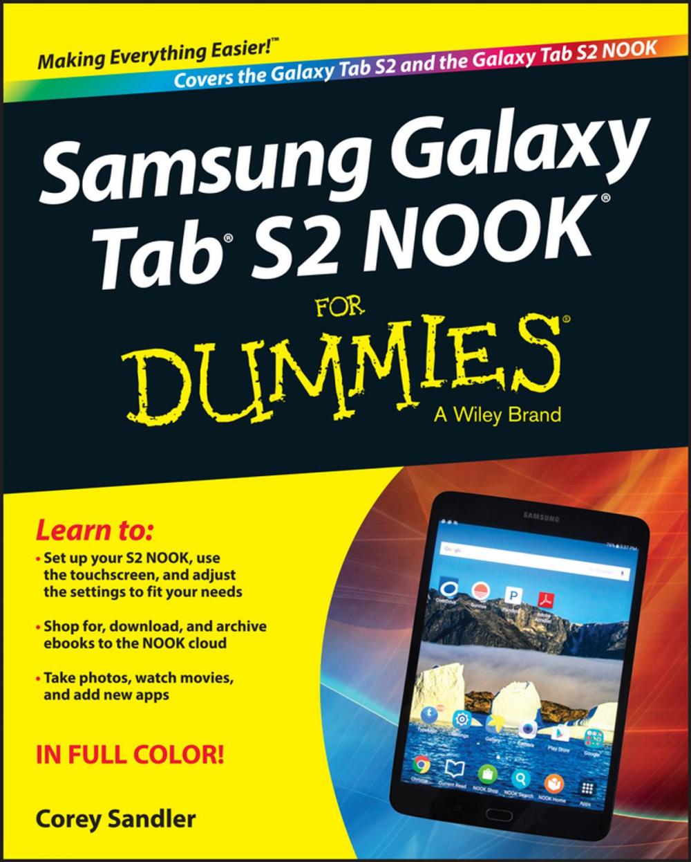 Big bigCover of Samsung Galaxy Tab S2 NOOK For Dummies