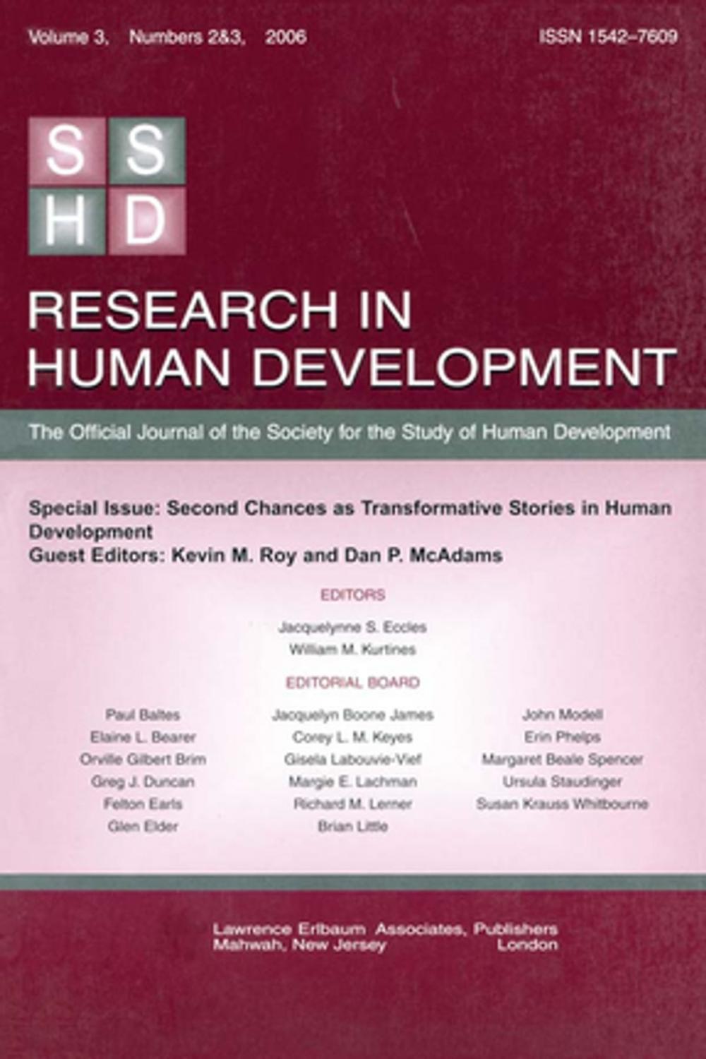 Big bigCover of Second Chances As Transformative Stories Rhd V3 2&3