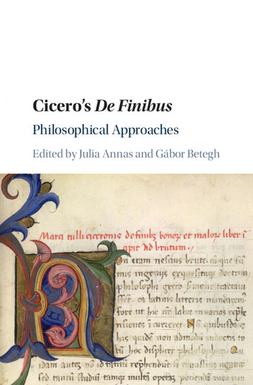 Big bigCover of Cicero's De Finibus