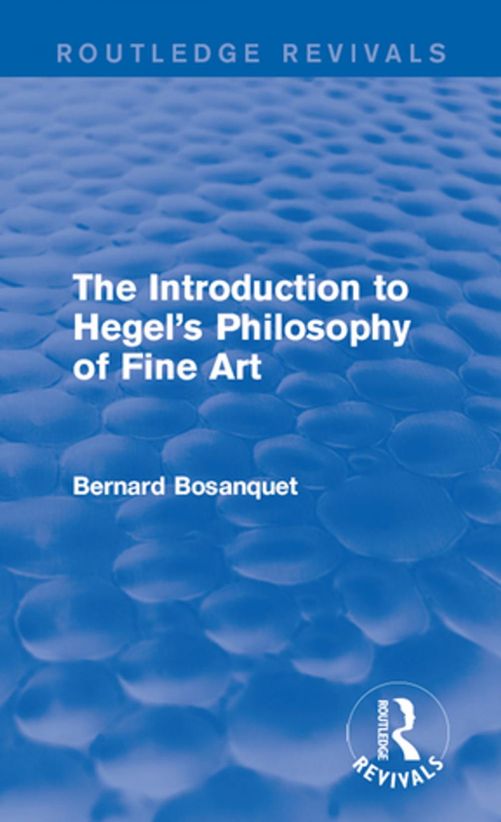 Big bigCover of The Introduction to Hegel's Philosophy of Fine Art