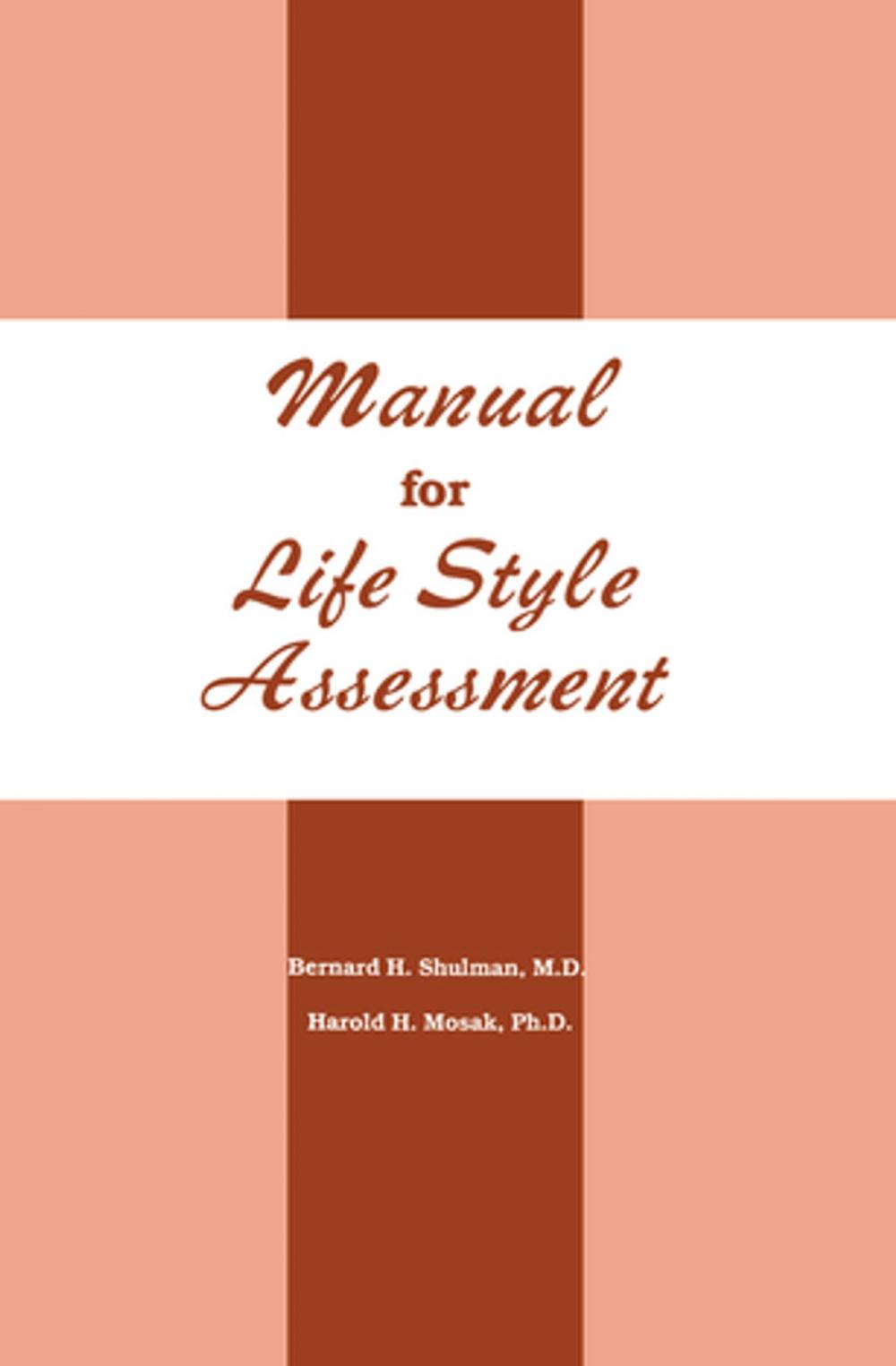 Big bigCover of Manual For Life Style Assessment