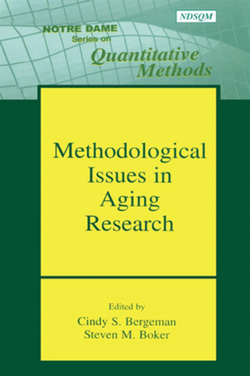 Big bigCover of Methodological Issues in Aging Research