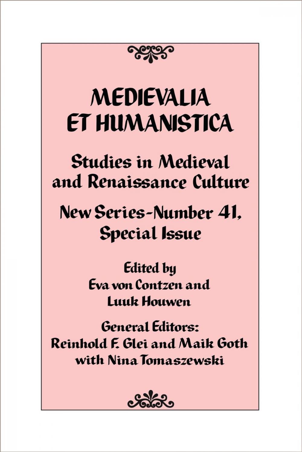 Big bigCover of Medievalia et Humanistica, No. 41