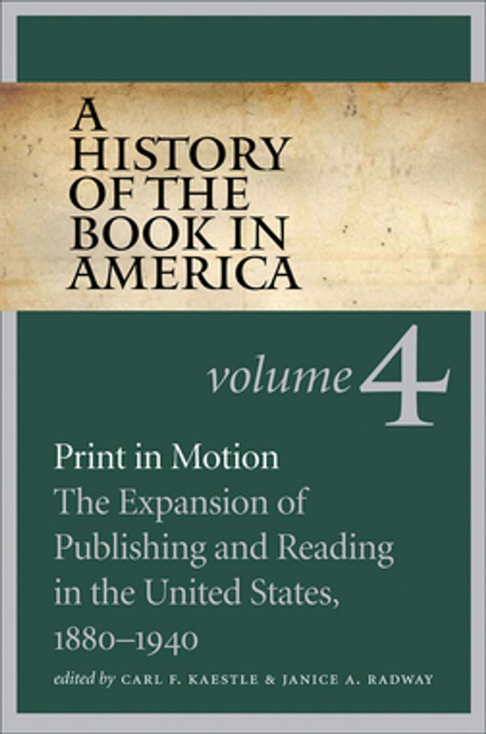 Big bigCover of A History of the Book in America