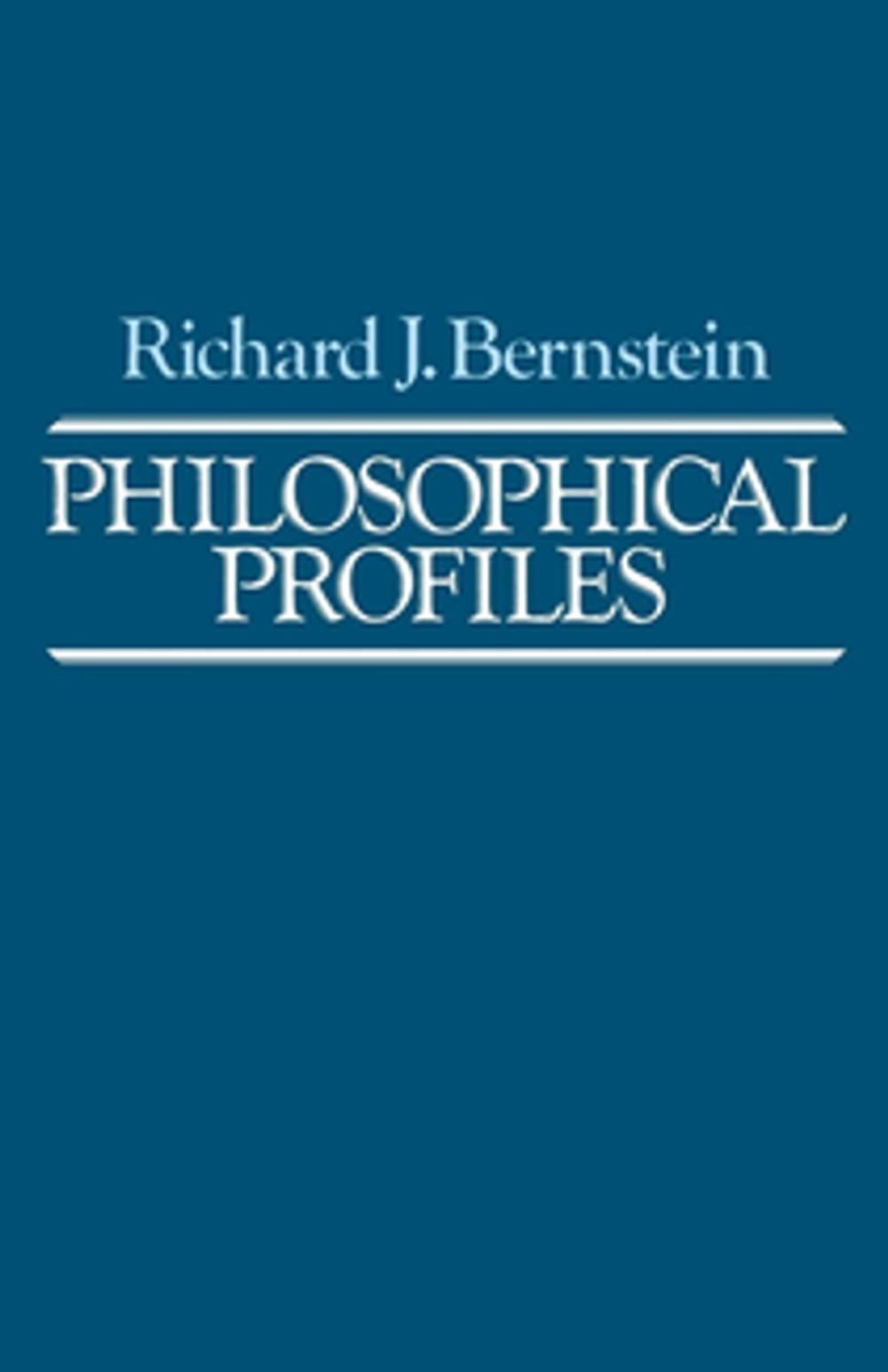 Big bigCover of Philosophical Profiles