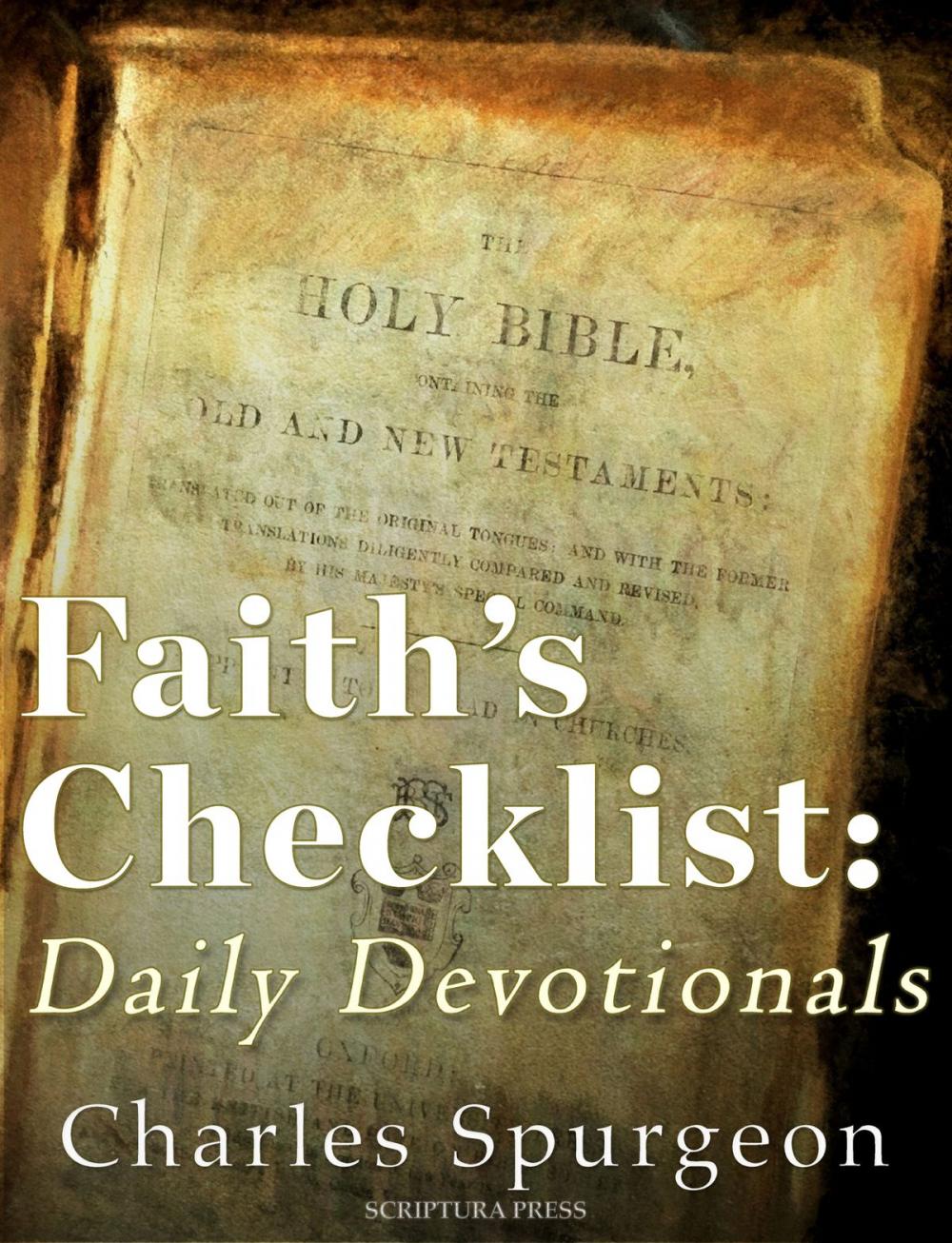 Big bigCover of Faith’s Checkbook: Daily Devotionals