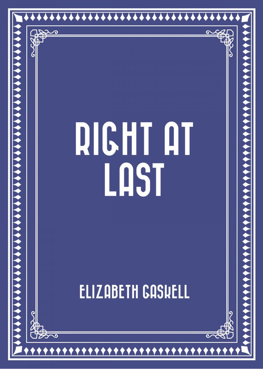 Big bigCover of Right at Last