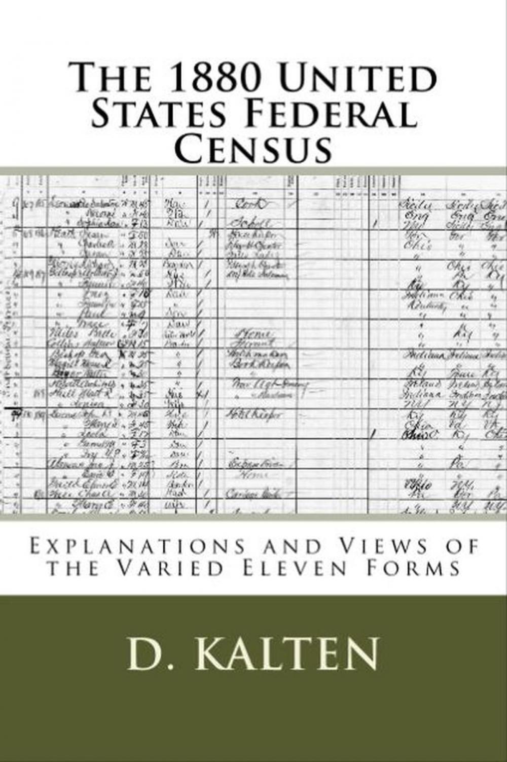 Big bigCover of The 1880 United States Federal Census