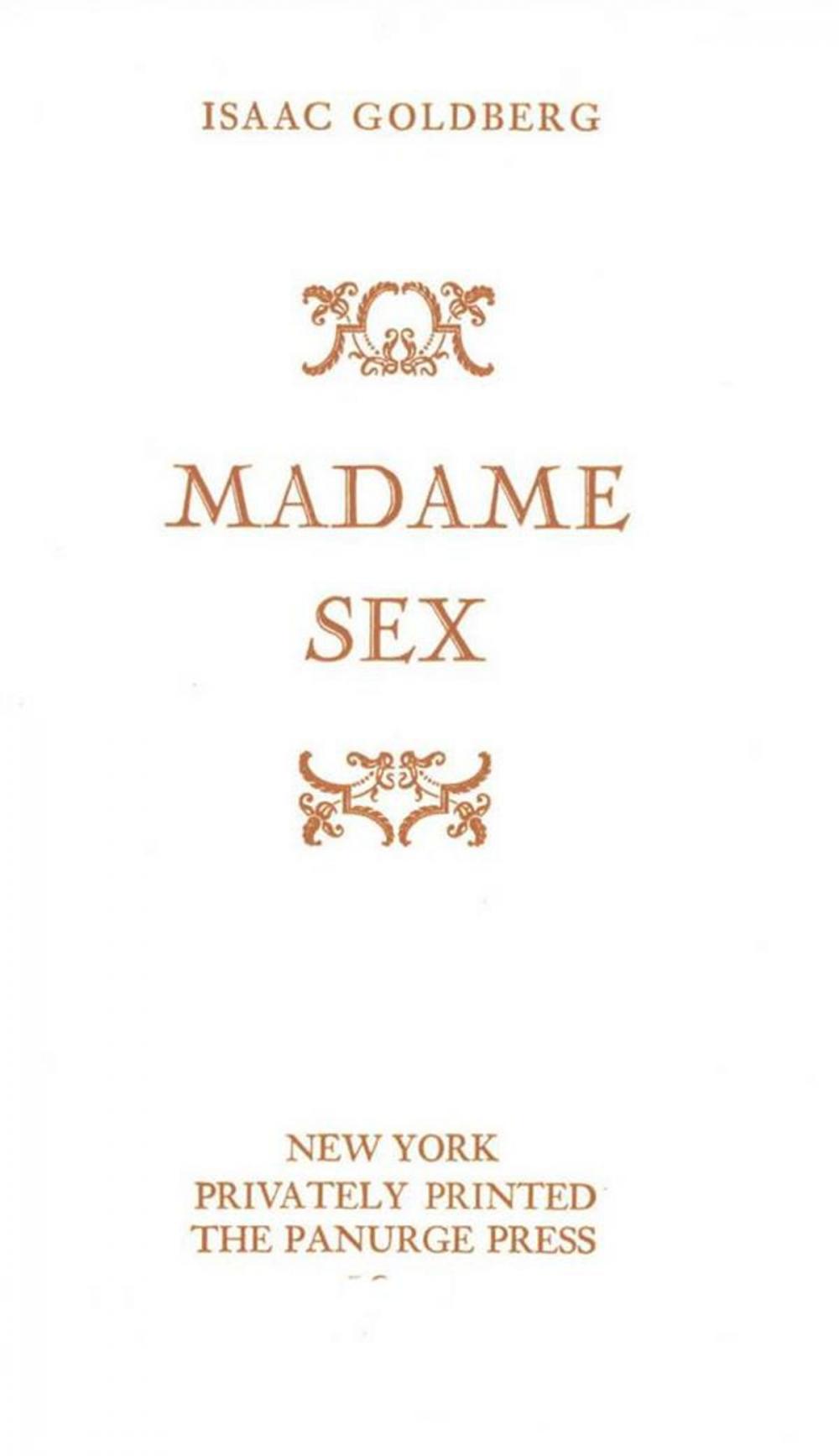 Big bigCover of Madame Sex