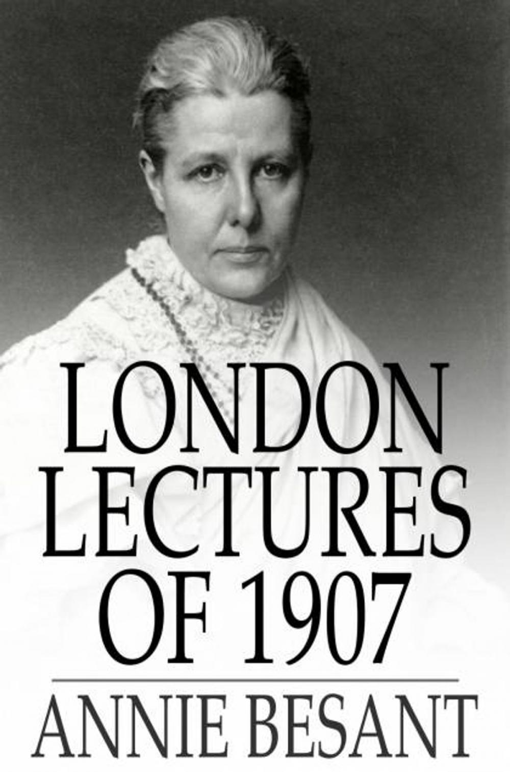 Big bigCover of London Lectures of 1907