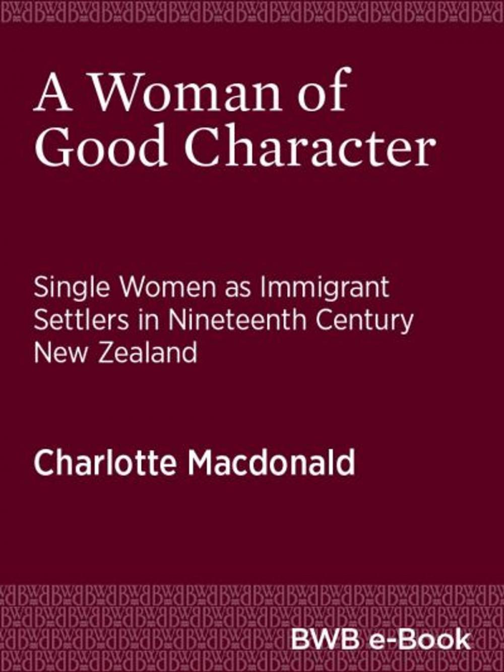 Big bigCover of A Woman of Good Character