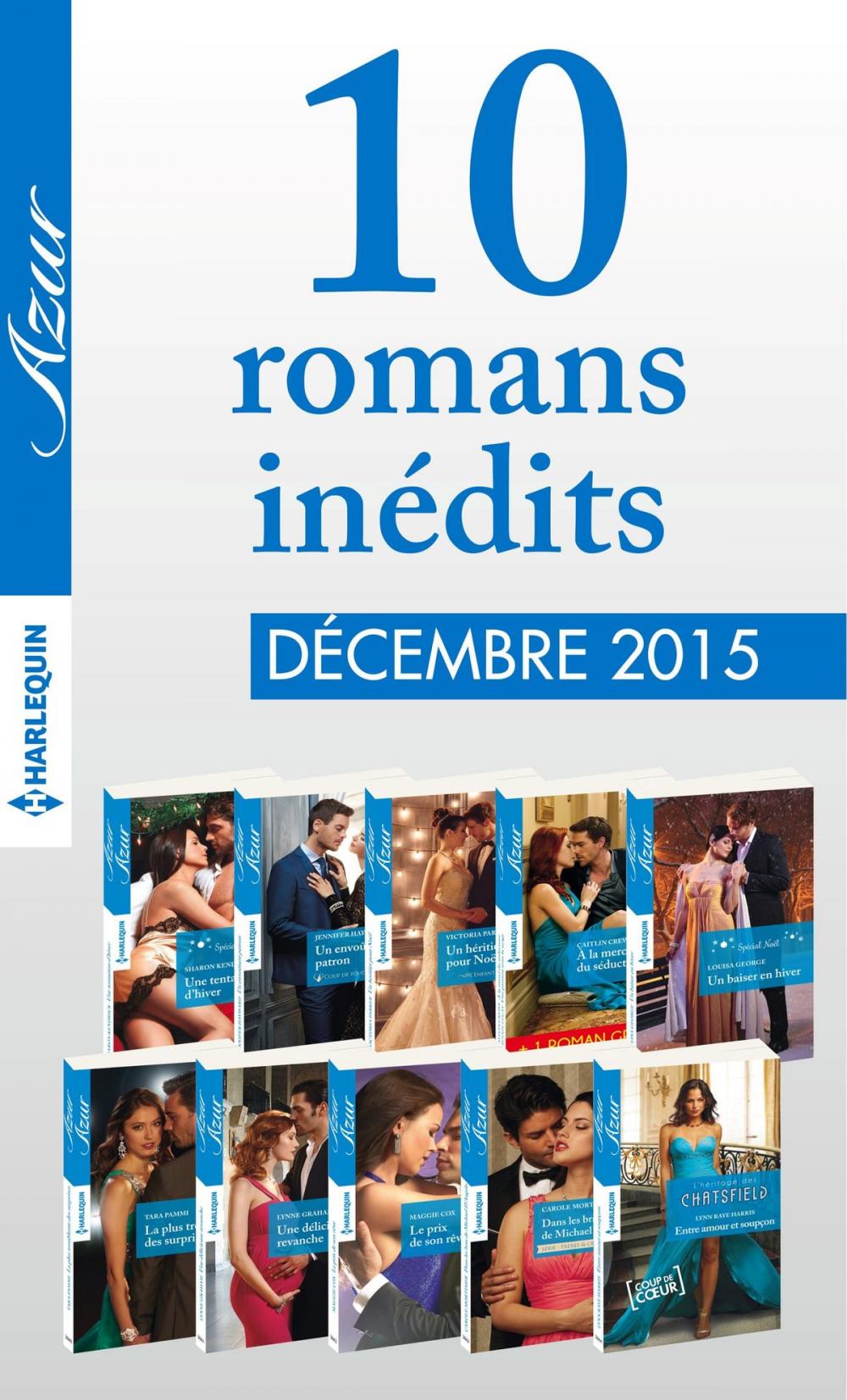 Big bigCover of 10 romans inédits Azur + 1 gratuit (n°3655 à 3664 - décembre 2015)