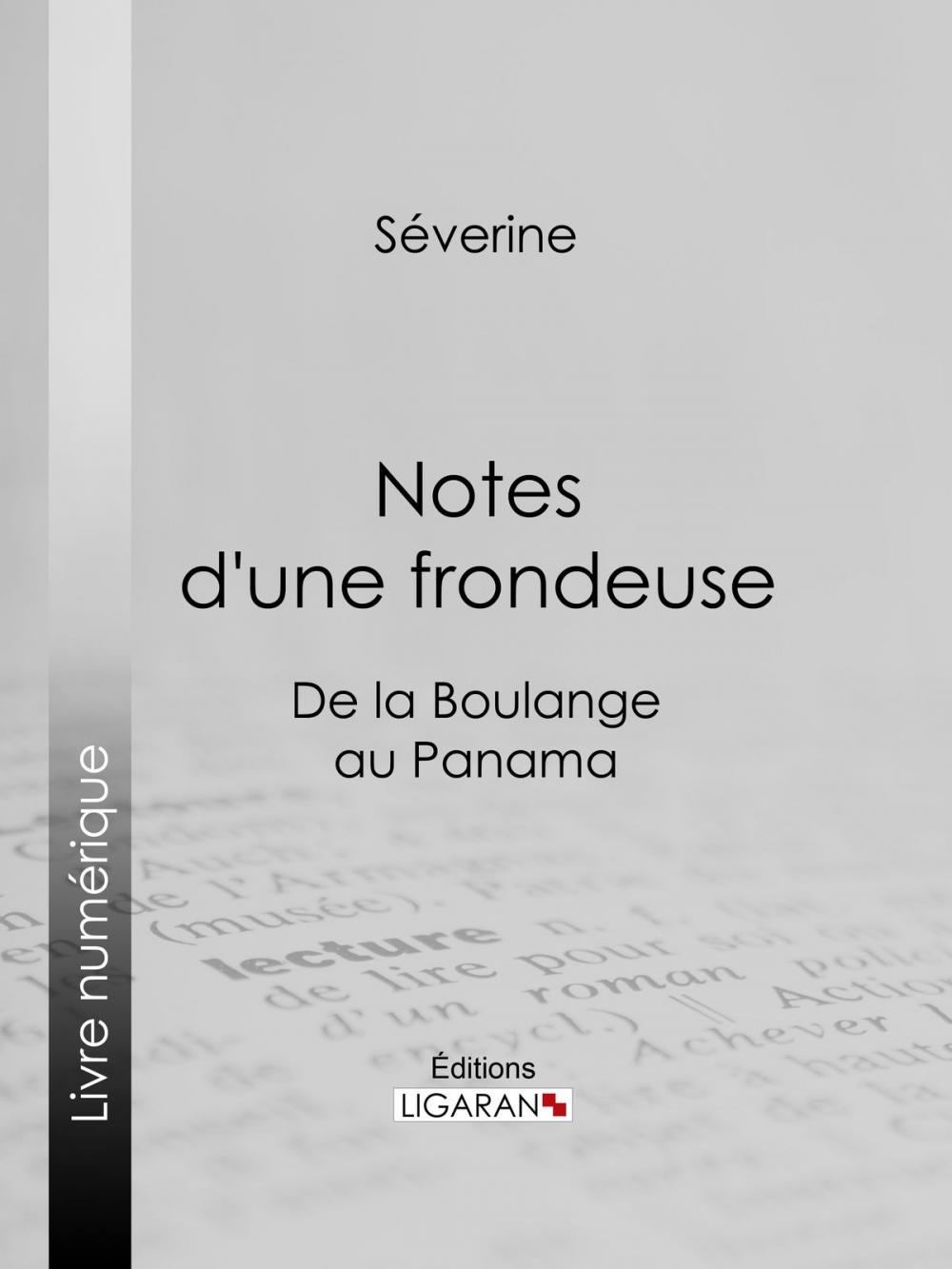 Big bigCover of Notes d'une frondeuse