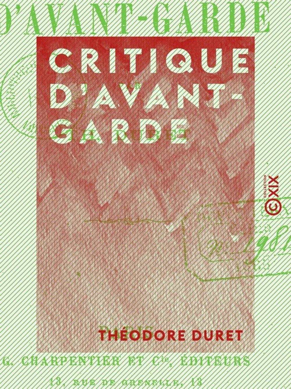 Big bigCover of Critique d'avant-garde