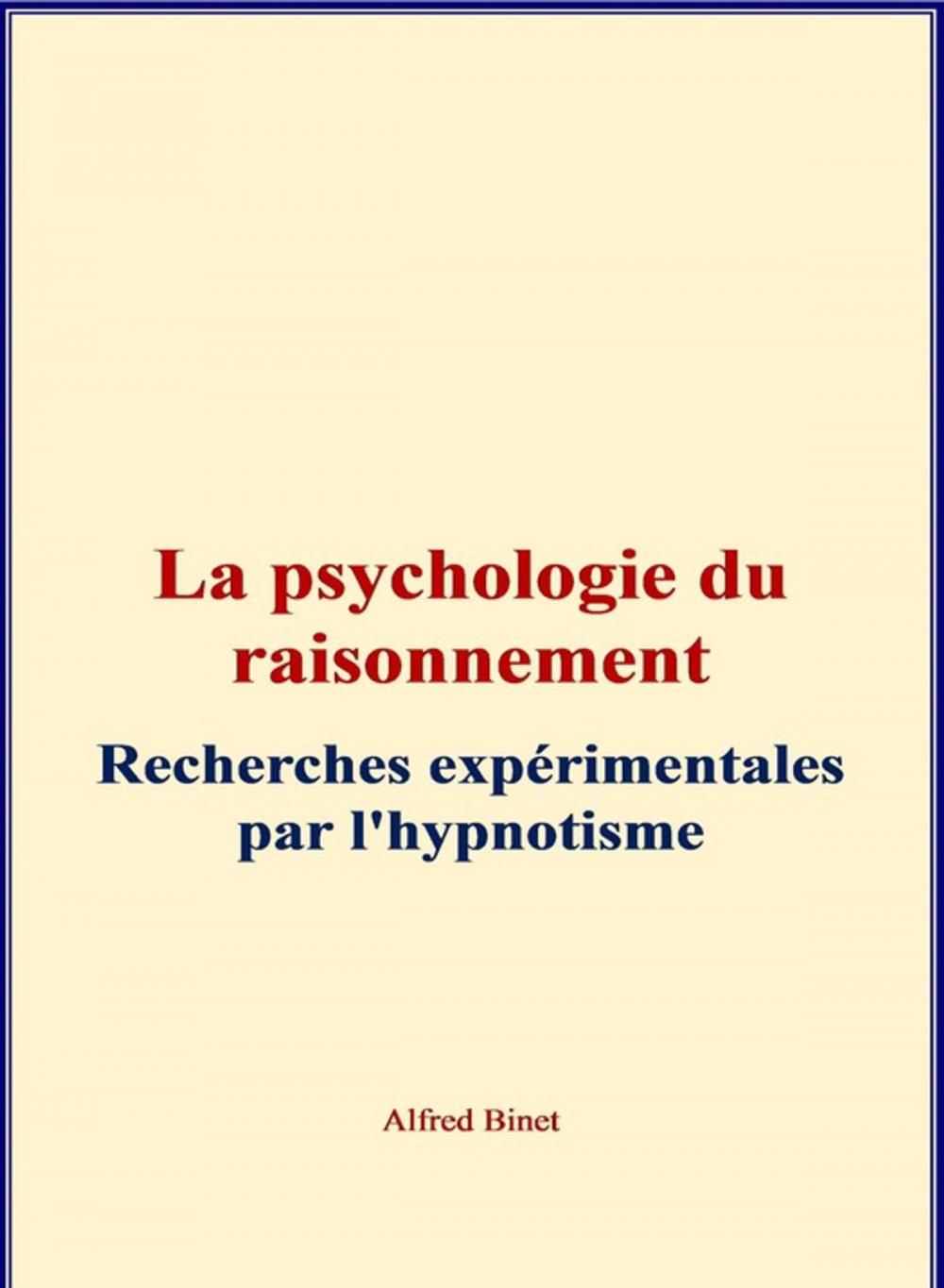 Big bigCover of La Psychologie du Raisonnement