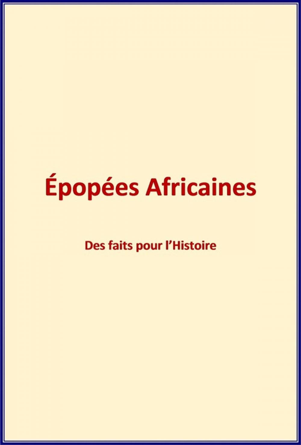 Big bigCover of Epopées Africaines