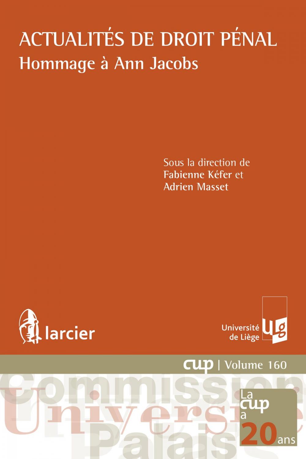 Big bigCover of Actualités de droit pénal