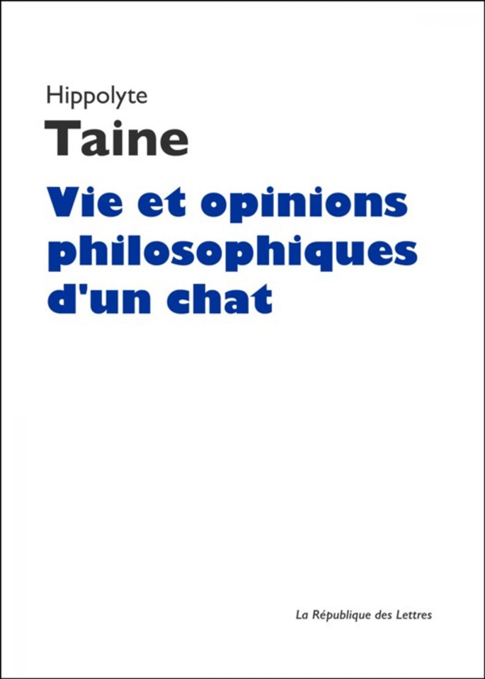 Big bigCover of Vie et opinions philosophiques d'un chat