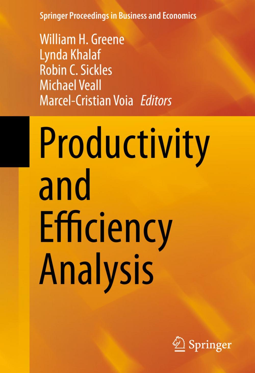 Big bigCover of Productivity and Efficiency Analysis